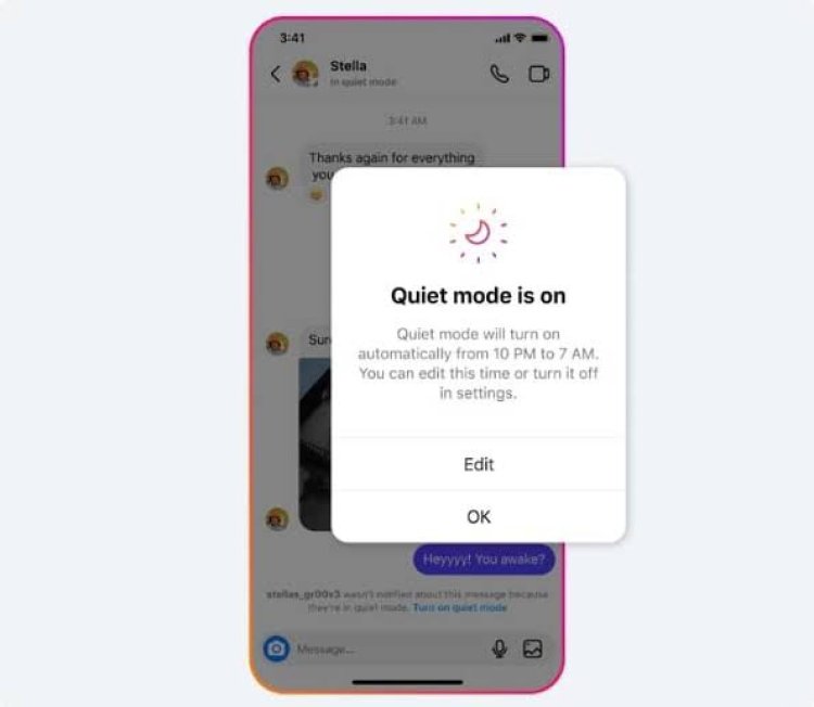Instagram lança “modo silencioso” para quando os usuários querem se concentrar