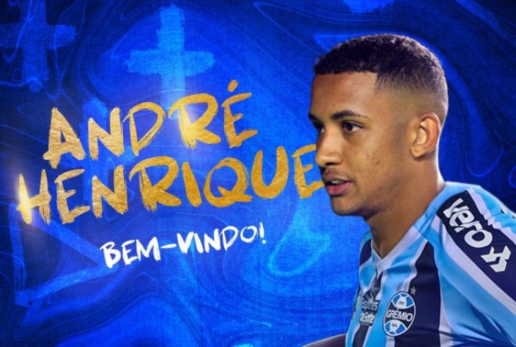 Grêmio anuncia a contratação do centroavante André Henrique