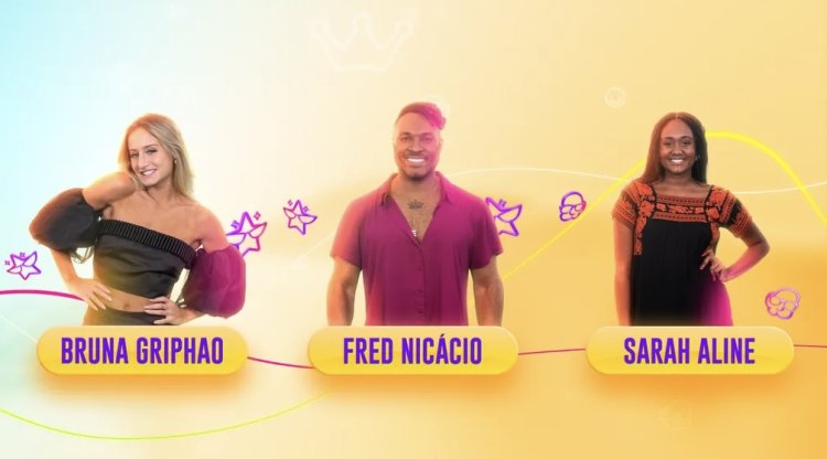 Bruna Griphao, Fred Nicácio e Sarah Aline enfrentam o 13º Paredão do BBB 23