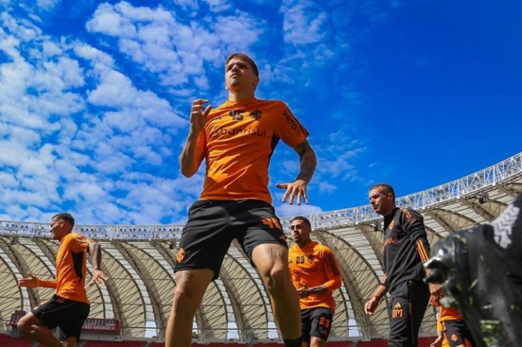 Com treino fechado no Beira-Rio, Inter trabalha time que enfrentará o São Paulo com oito desfalques